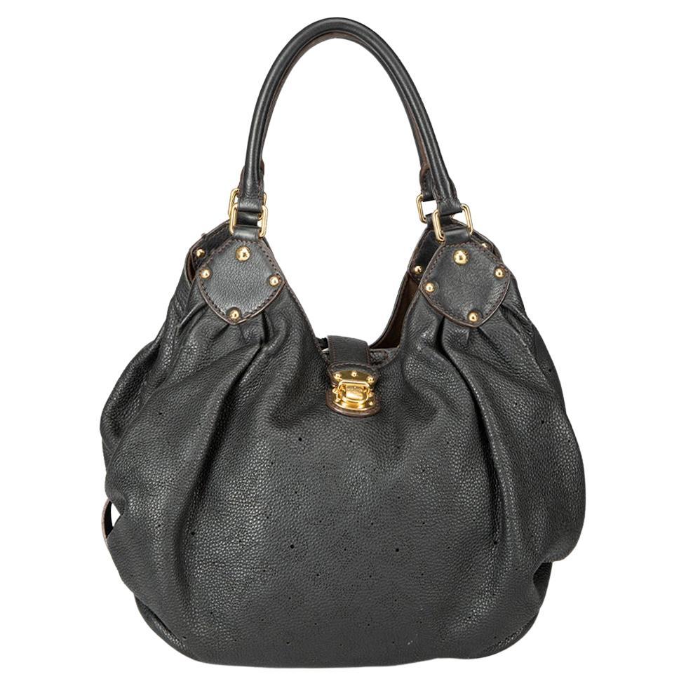 Louis Vuitton Women's Black Mahina XL Hobo Bag