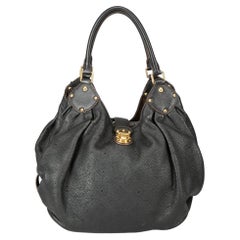 Schwarze Mahina XL Hobo-Tasche für Damen von Louis Vuitton