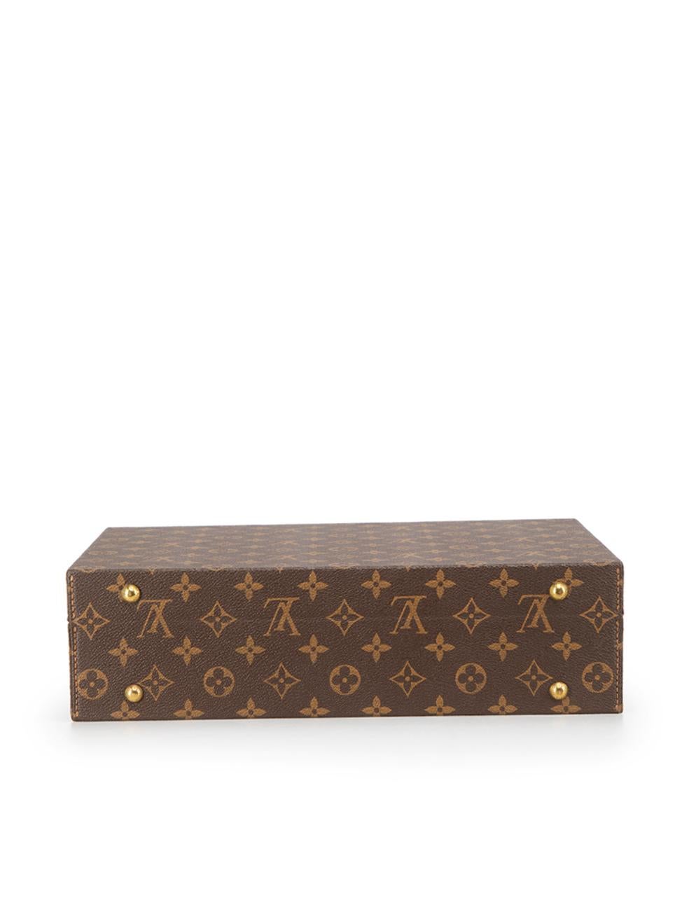Louis Vuitton Women's Brown Attaché Hard Trunk Monogram Briefcase Jewellery Case 1