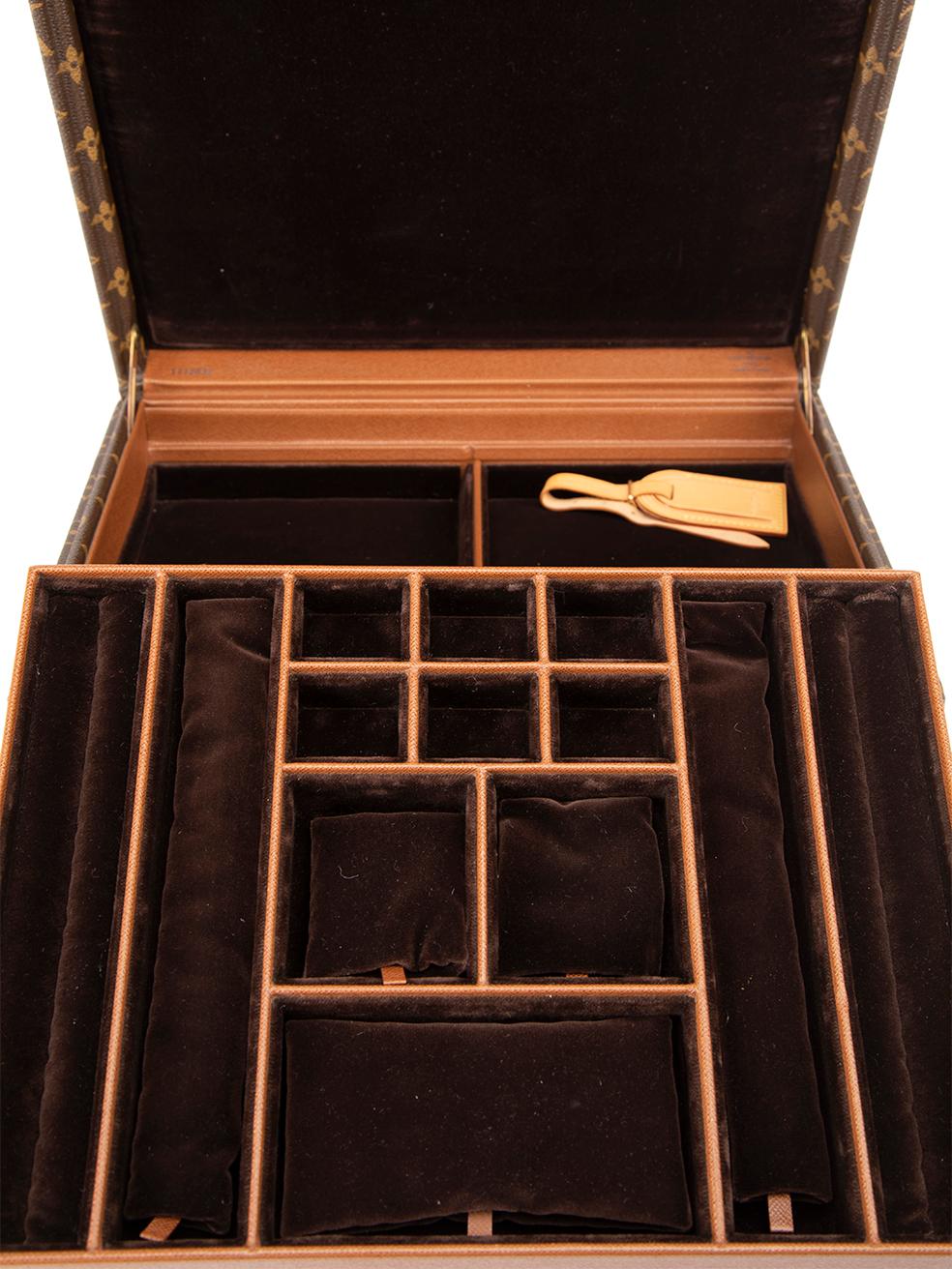 Louis Vuitton Women's Brown Attaché Hard Trunk Monogram Briefcase Jewellery Case 3