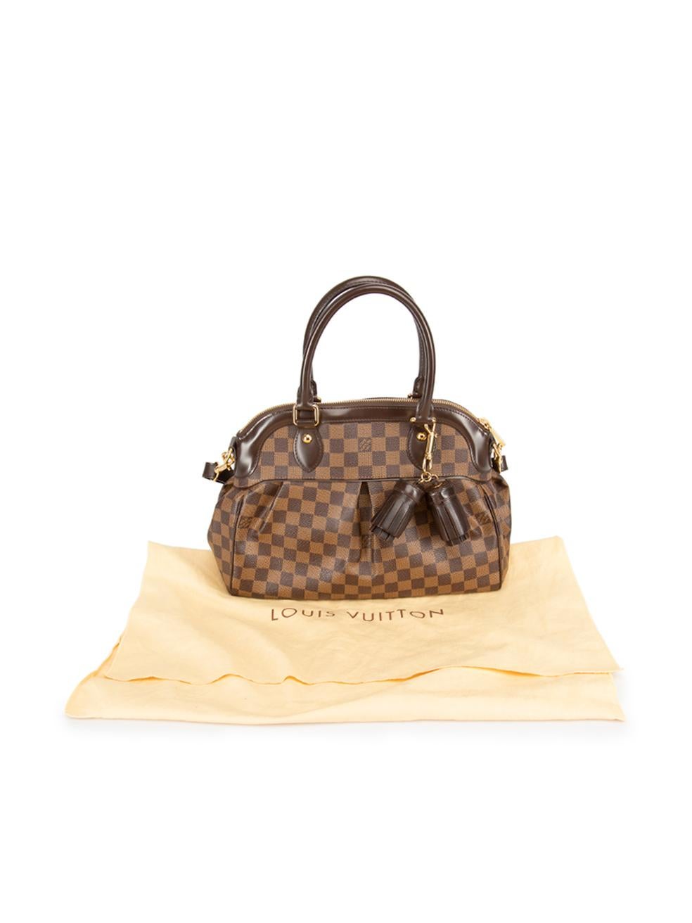 Louis Vuitton Women's Brown Damier Ebene Trevi Bag For Sale 5