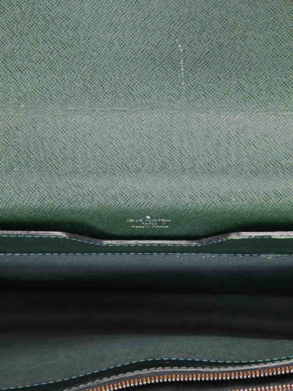 Louis Vuitton Women's Green Leather Epicea Taiga Robusto 1 Briefcase 2