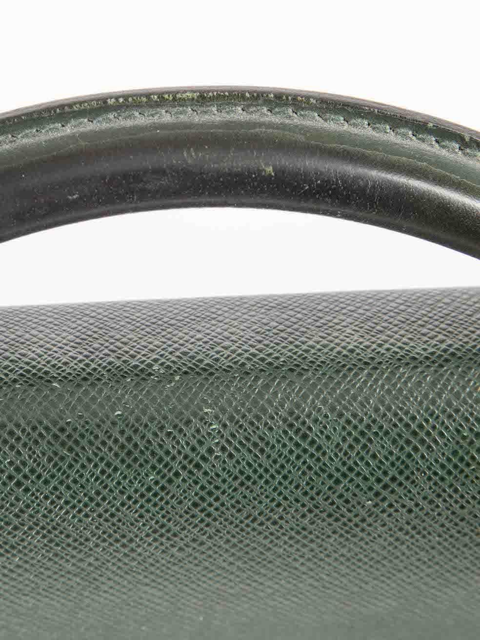 Louis Vuitton Women's Green Leather Epicea Taiga Robusto 1 Briefcase 4
