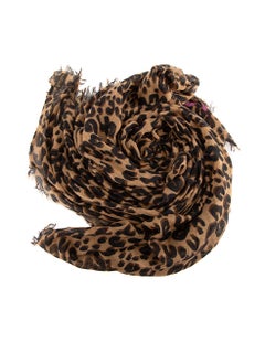 Louis Vuitton Women's Leopard Print Cashmere Shawl