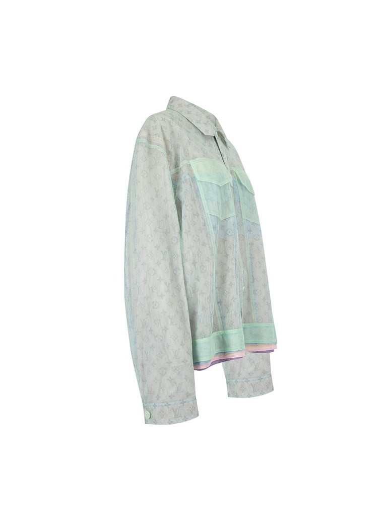 NWT Louis Vuitton Multicolor Tulle Denim Jacket 100% authentic size 54