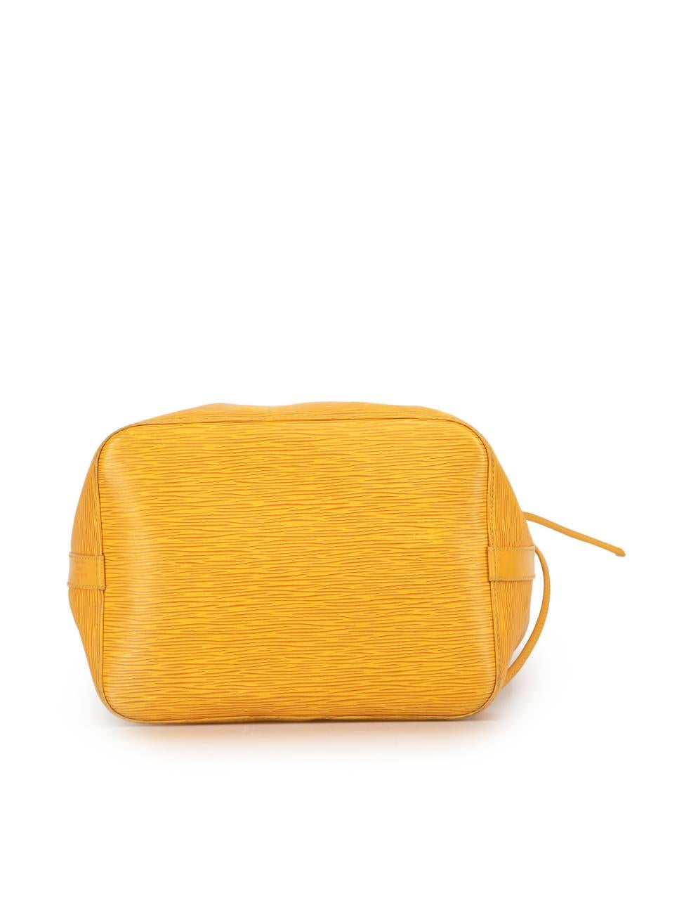 Louis Vuitton Women's Mustard Yellow Epi Leather Noe Bucket Bag 1