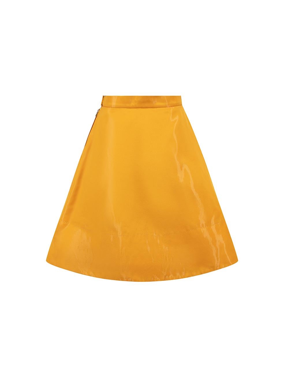 Louis Vuitton Women's Orange Mini Skater Skirt In Good Condition In London, GB
