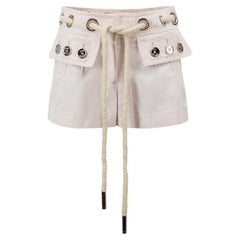 Louis Vuitton Women's Pink Denim Rope Belted Shorts
