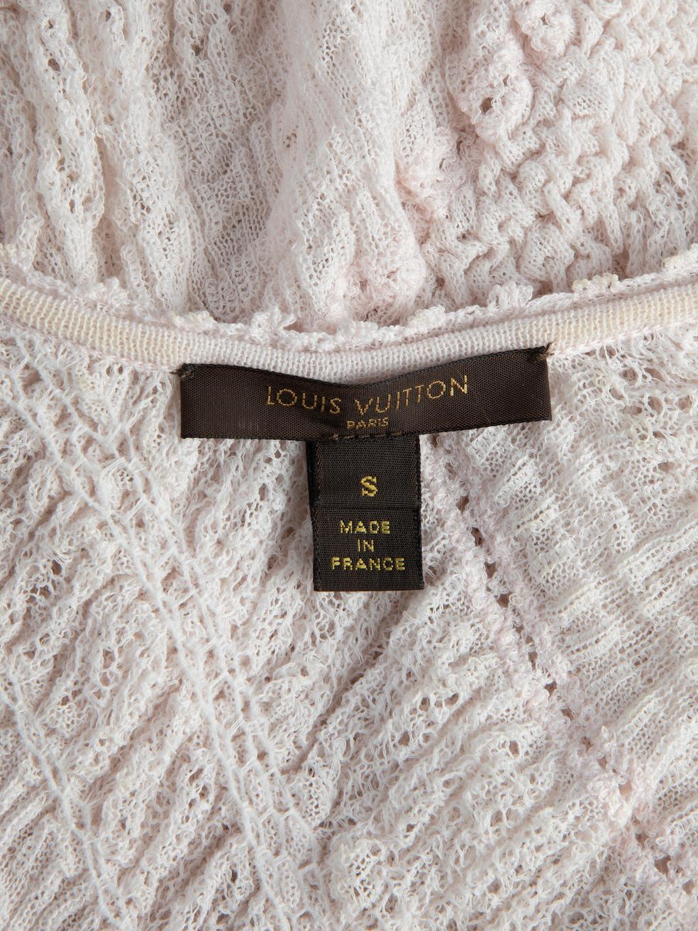 Louis Vuitton Women's Pink Knitted Sleeveless Mini Dress 1