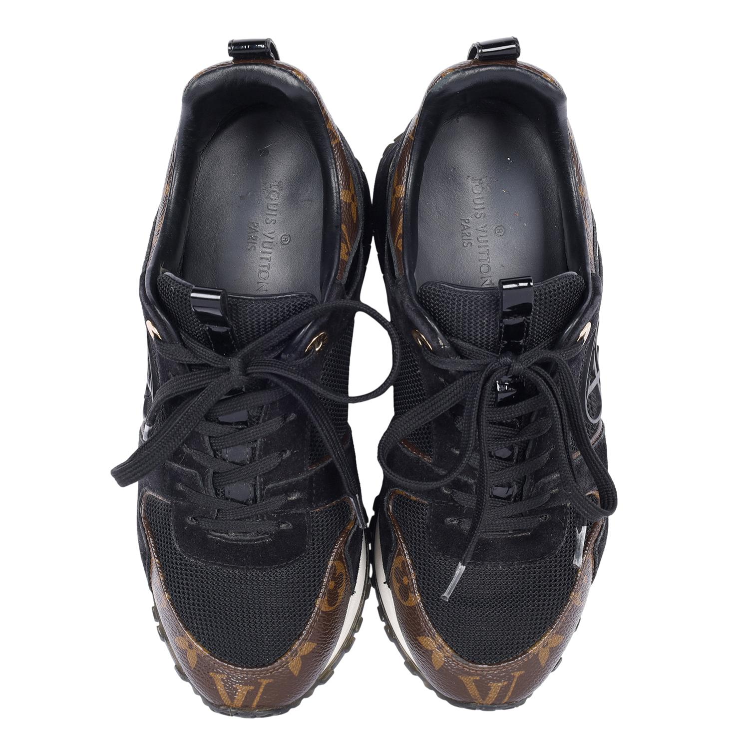 LOUIS VUITTON Donna Run Away Nero / Monogram EU 35 US 6-6.5 in vendita 5