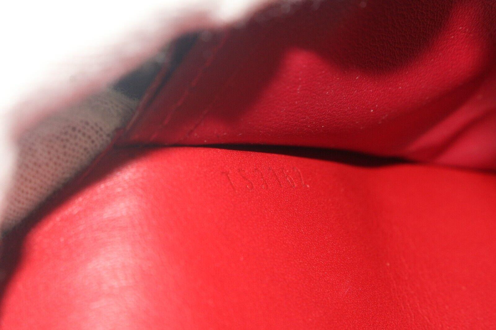 Marron Louis Vuitton portefeuille à rabat long en cuir Sarah Vernis pour femme 3LVS105K en vente