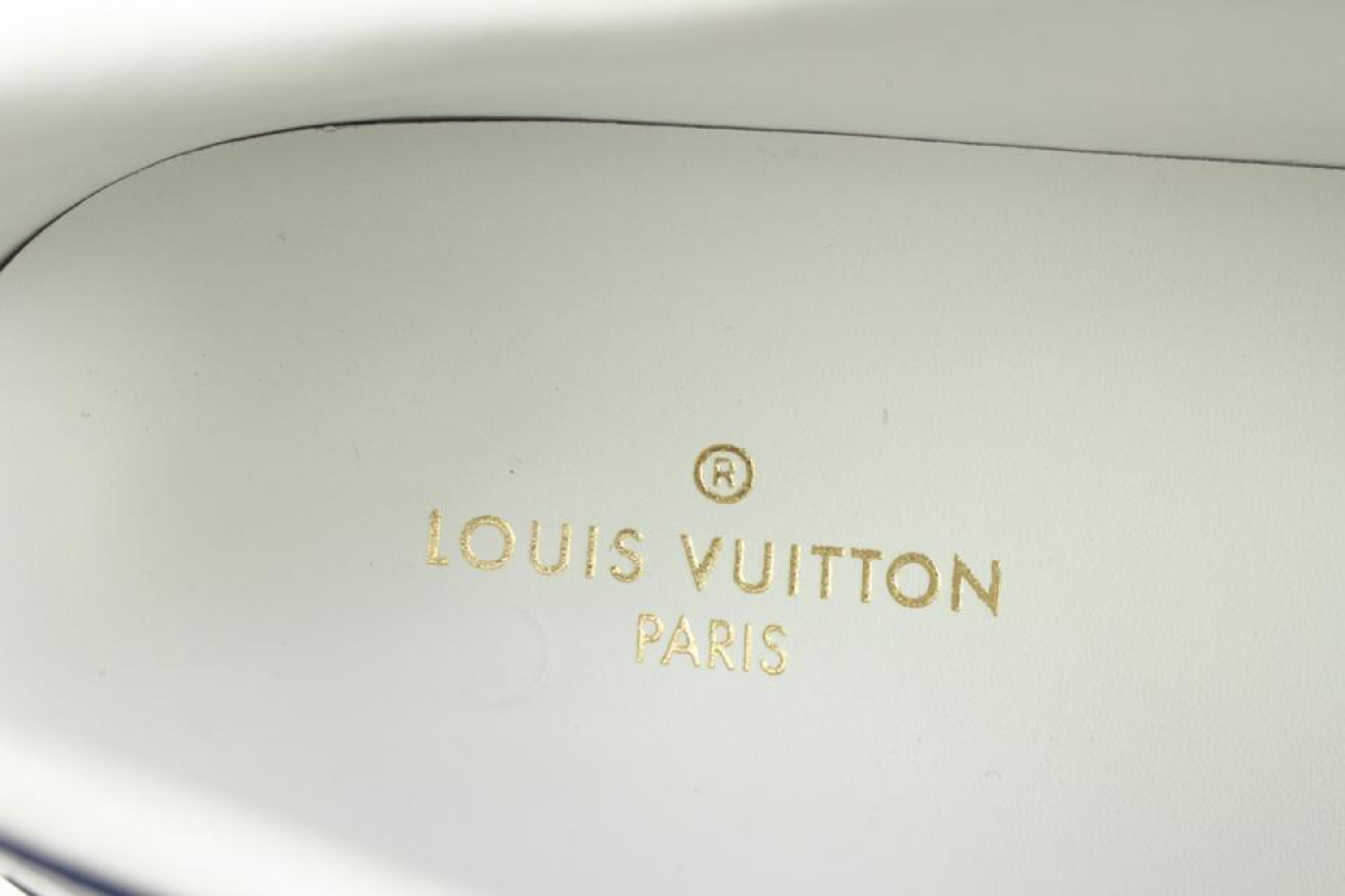 Louis Vuitton Louis Vuitton Damen Größe 37 Weiß Marine Monogramm Escale Stellar Low Sneaker s32 1