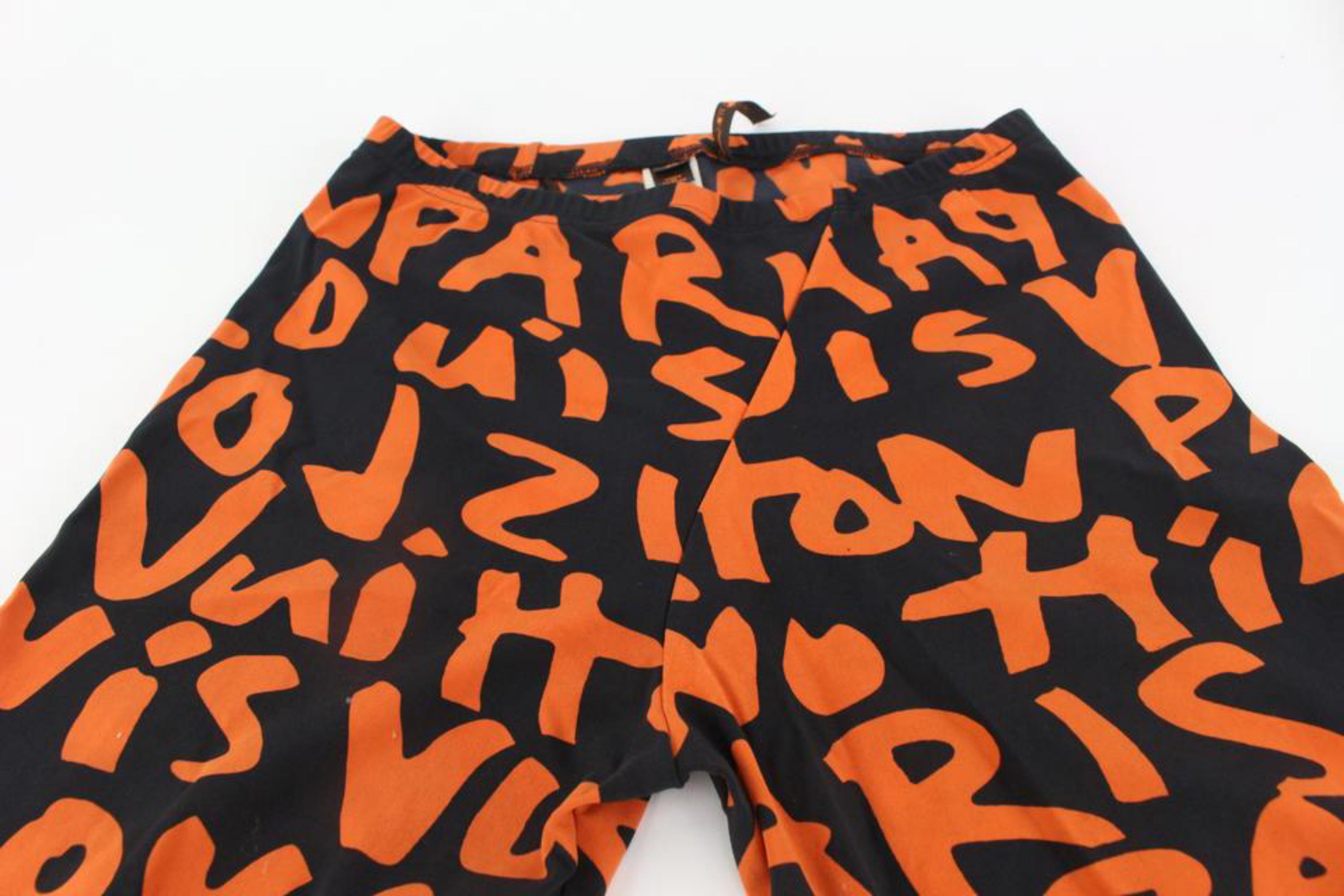 Louis Vuitton Women's Size 40 Stephen Sprouse Orange Graffiti Leggings 126LV50 For Sale 1