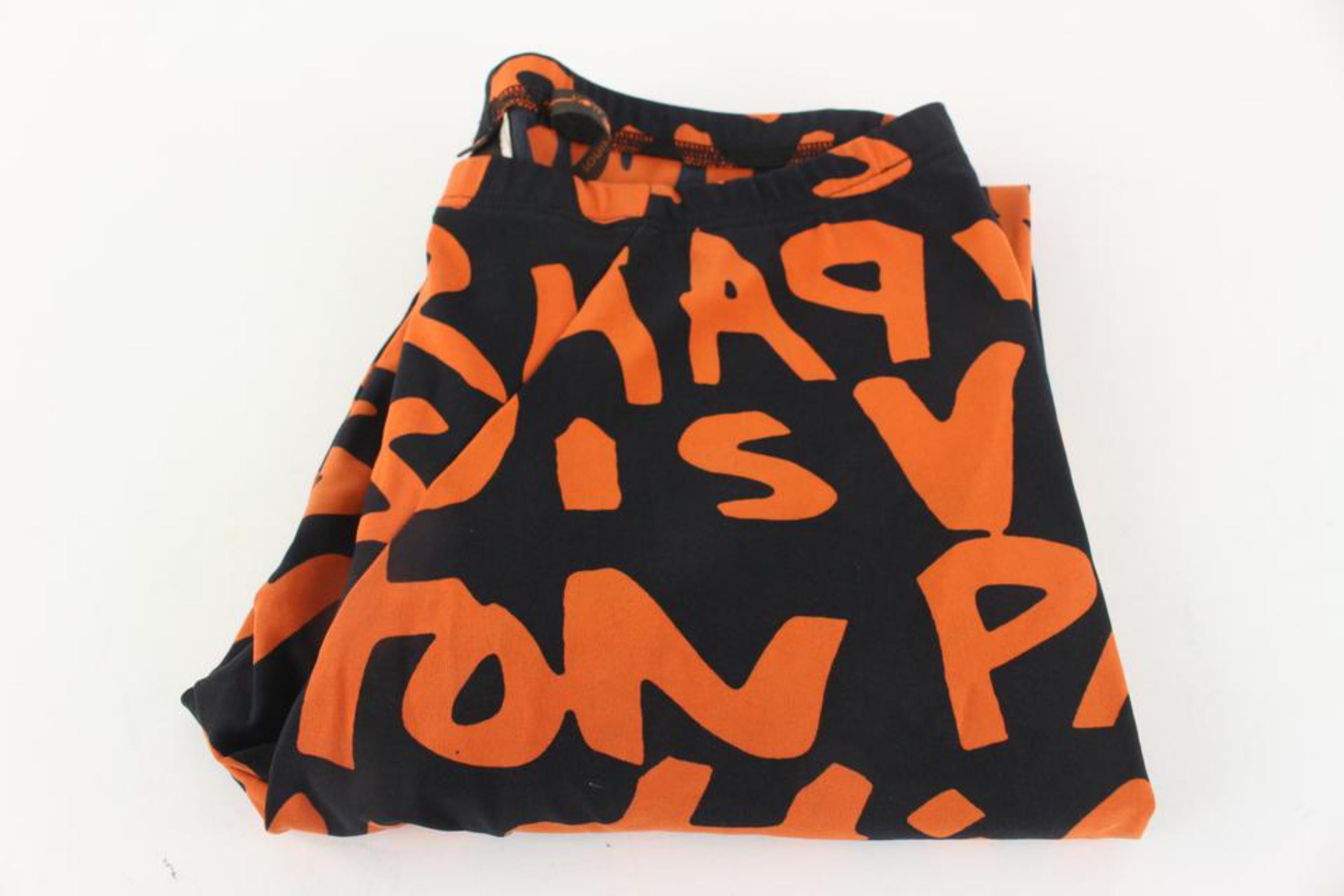 Louis Vuitton Women's Size 40 Stephen Sprouse Orange Graffiti Leggings 126LV50 For Sale 4