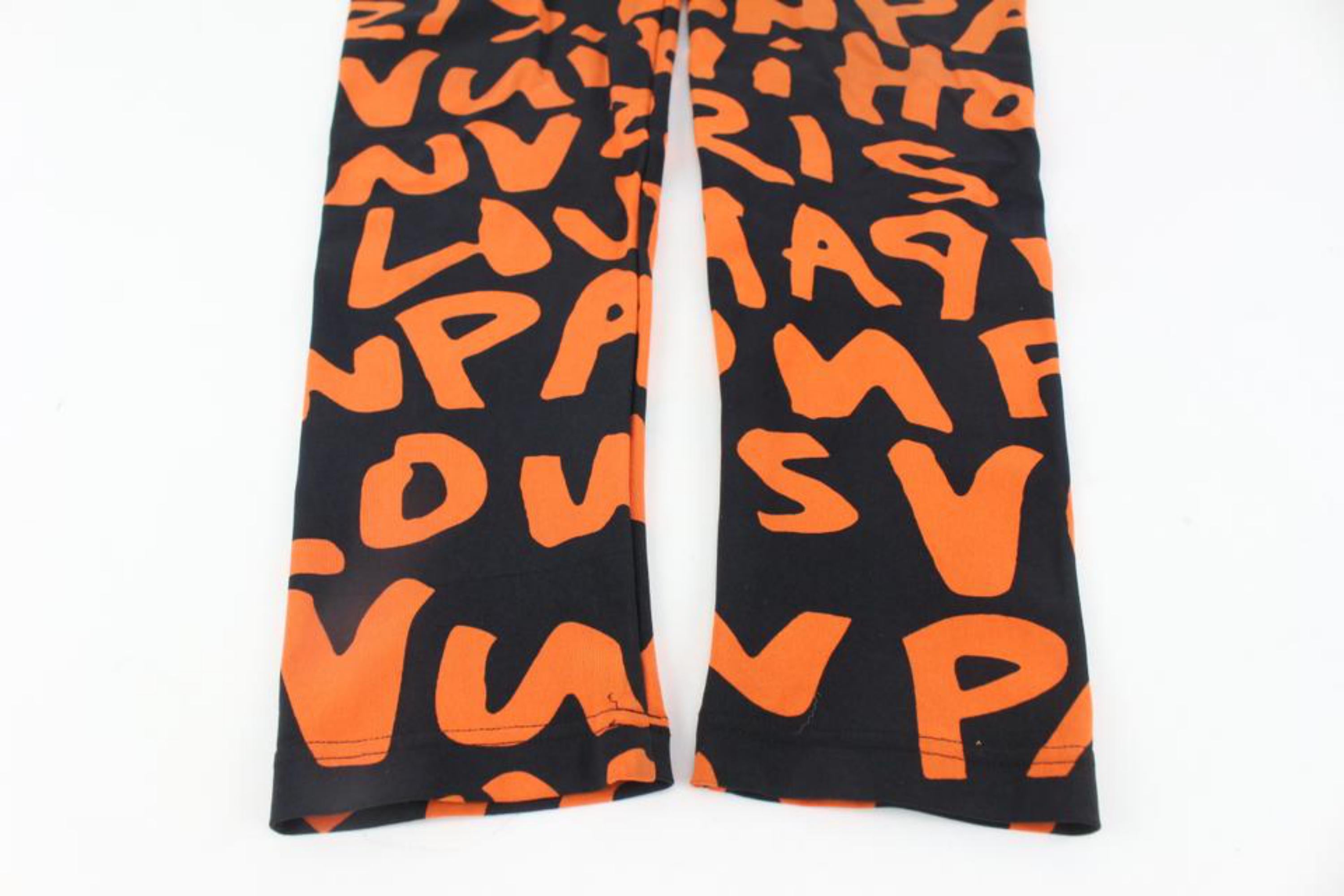 Louis Vuitton Women's Size 40 Stephen Sprouse Orange Graffiti Leggings 126LV50 For Sale 5