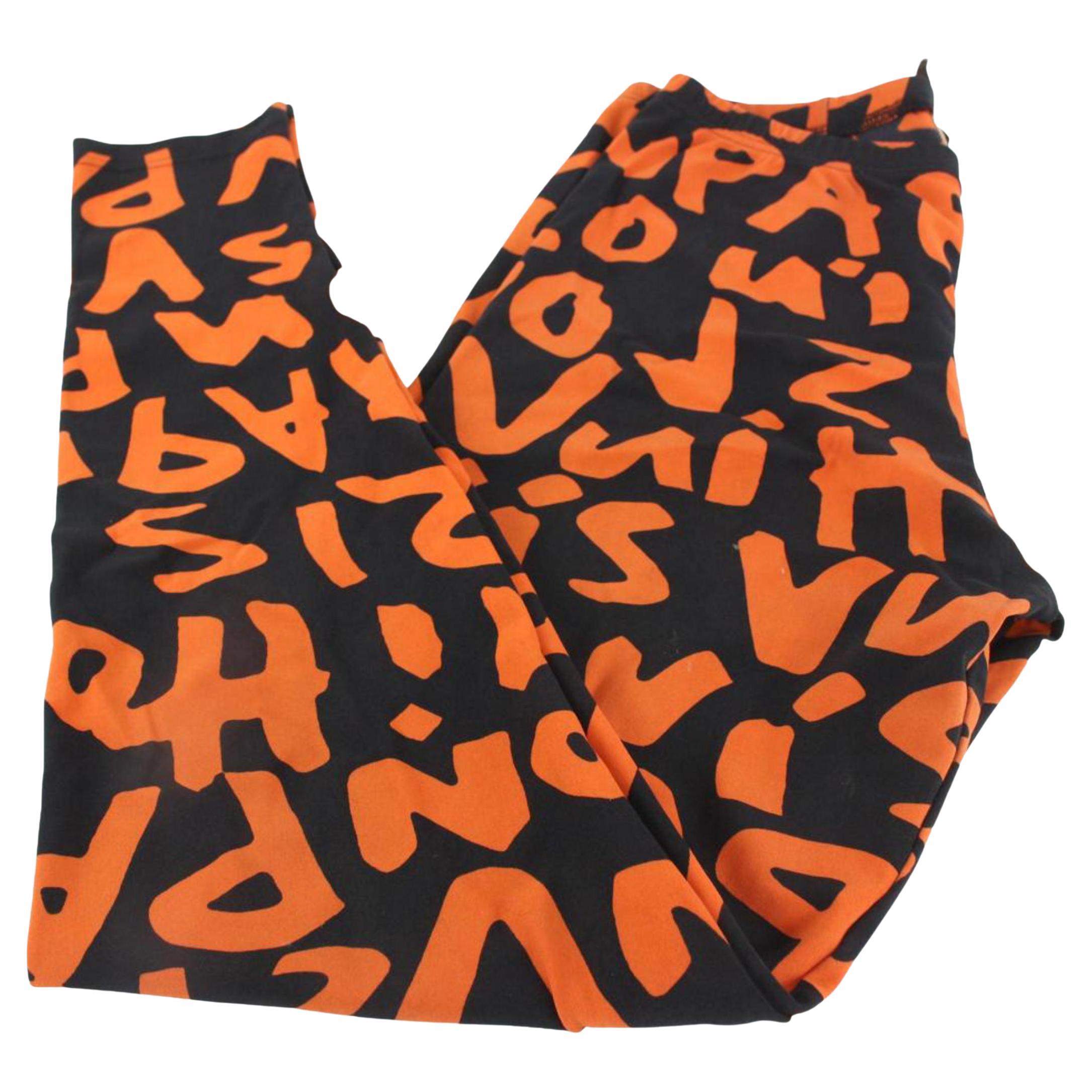 Louis Vuitton Women's Size 40 Stephen Sprouse Orange Graffiti Leggings 126LV50 For Sale