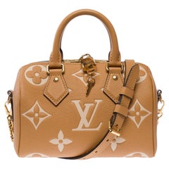 Louis Vuitton Women's Speedy Bandoulière 20 Handbag Ocre Beige Leather