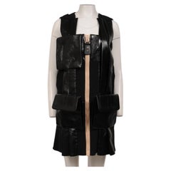 Louis Vuitton Womens SS23 Runway Dress Size FR 36 Black Patch Pockets 1ABDCR