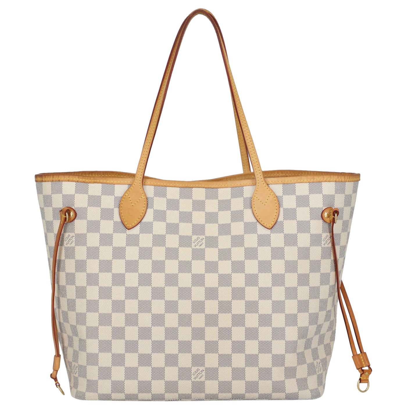 lv tote bag white
