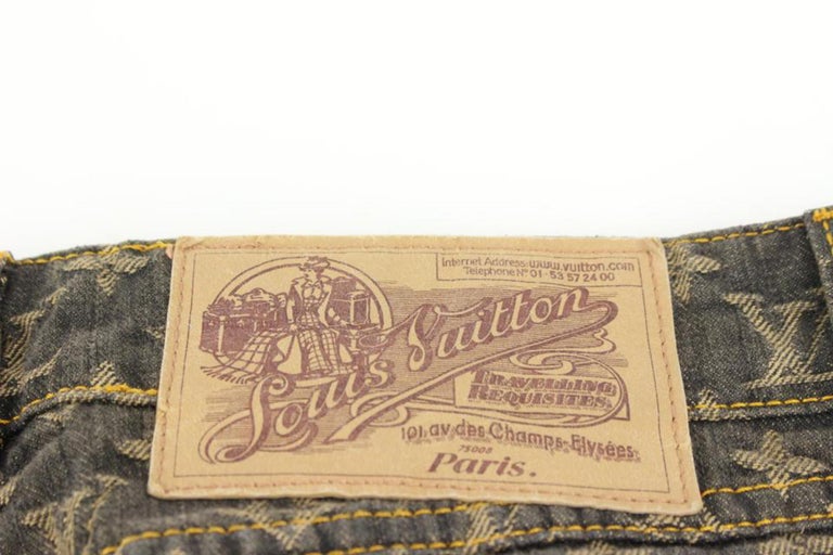 Straight jeans Louis Vuitton Beige size 36 US in Cotton - 35776587