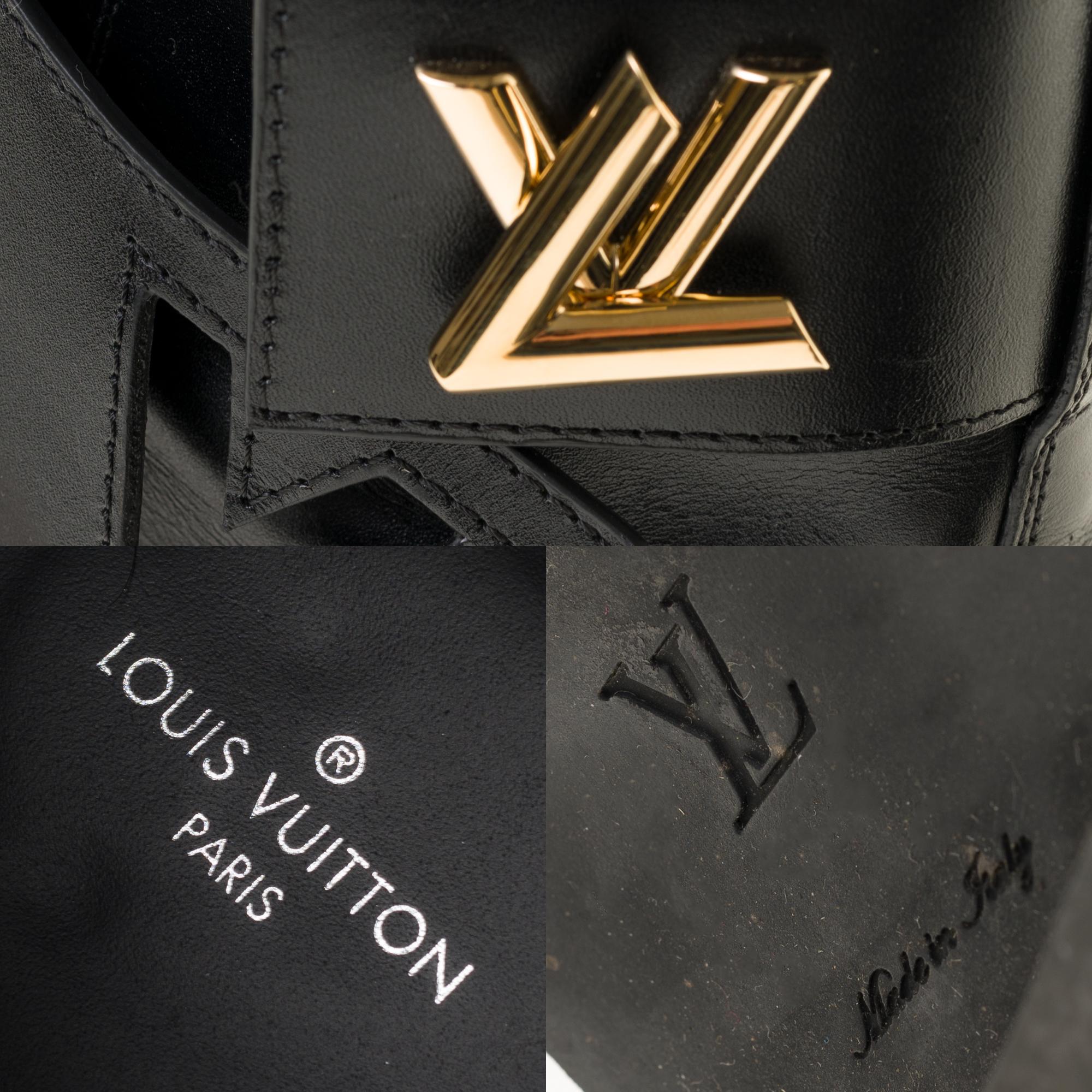 Louis Vuitton Wonderland Rangers in black calf and golden twist clasp 2