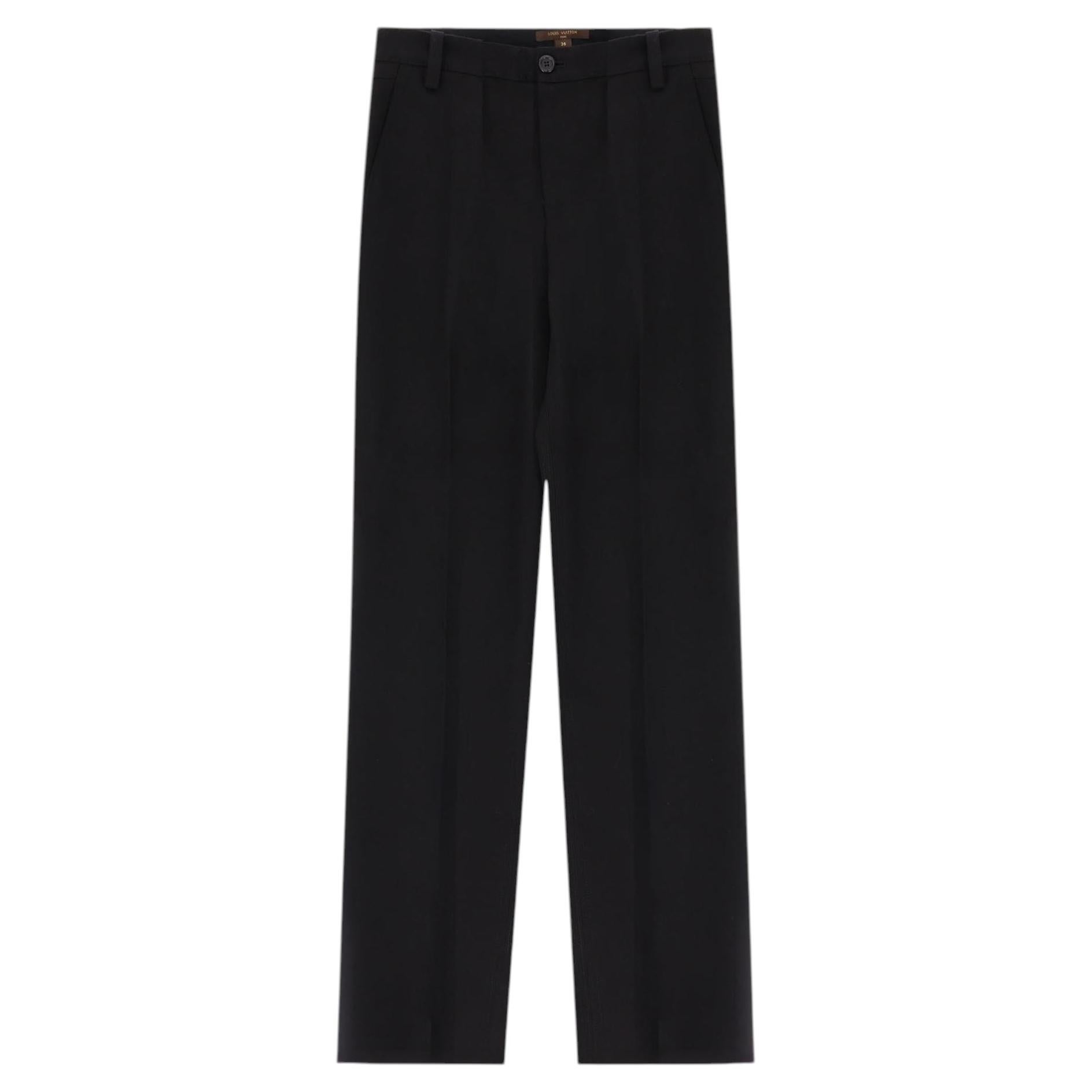 Pantalones rectos de sastrería de mezcla de lana y mohair de Louis Vuitton