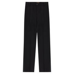 Louis Vuitton Wool & Mohair Blend Tailored Straight-Leg Trousers