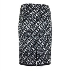 Louis Vuitton Wool Monogram Mid Length Skirt