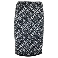 Louis Vuitton Wool Monogram Mid Length Skirt 
