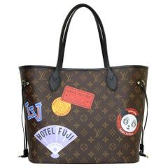Louis Vuitton World Tour Neverfull Tasche MM Monogramm mit Gold Hardware 2019
