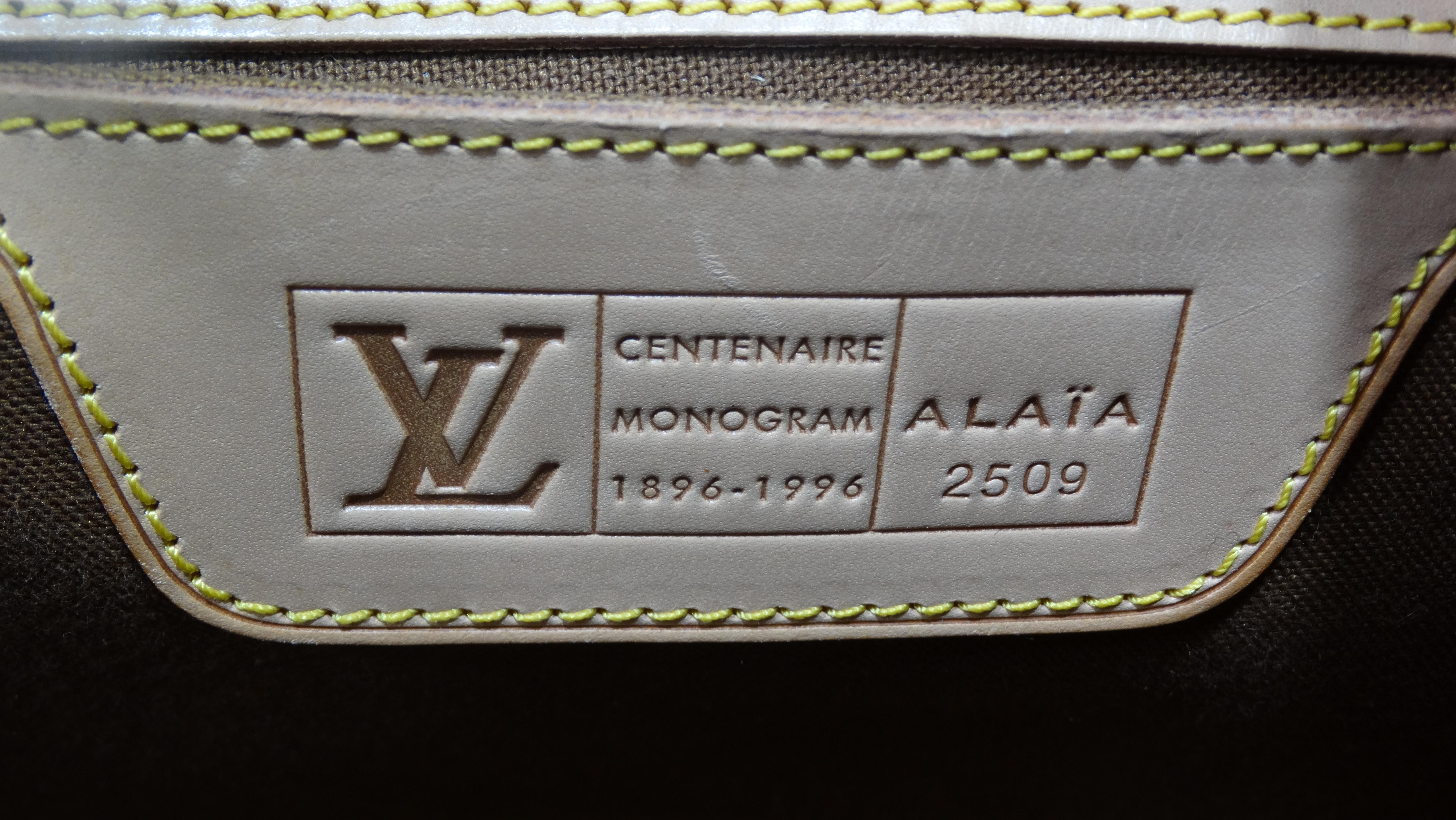 Black Louis Vuitton x Azzedine Alaia 'Centenaire' Leopard Alma Bag