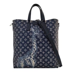 Louis Vuitton x Chapman Brothers Giraffe Tote Navy Monogram Canvas with Strap Louis Vuitton x Chapman Brothers Giraffe Tote Navy Monogram Canvas with Strap