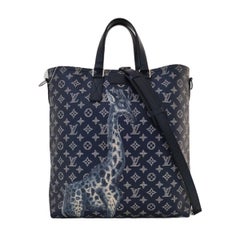 Louis Vuitton x Chapman Brothers Giraffe Tote Navy Monogram Canvas with Strap