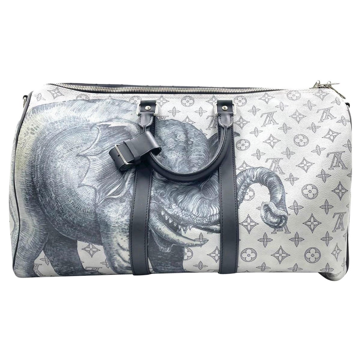 Louis Vuitton x Chapman Brothers Keepall 45 Bandouliere Elephant Navy