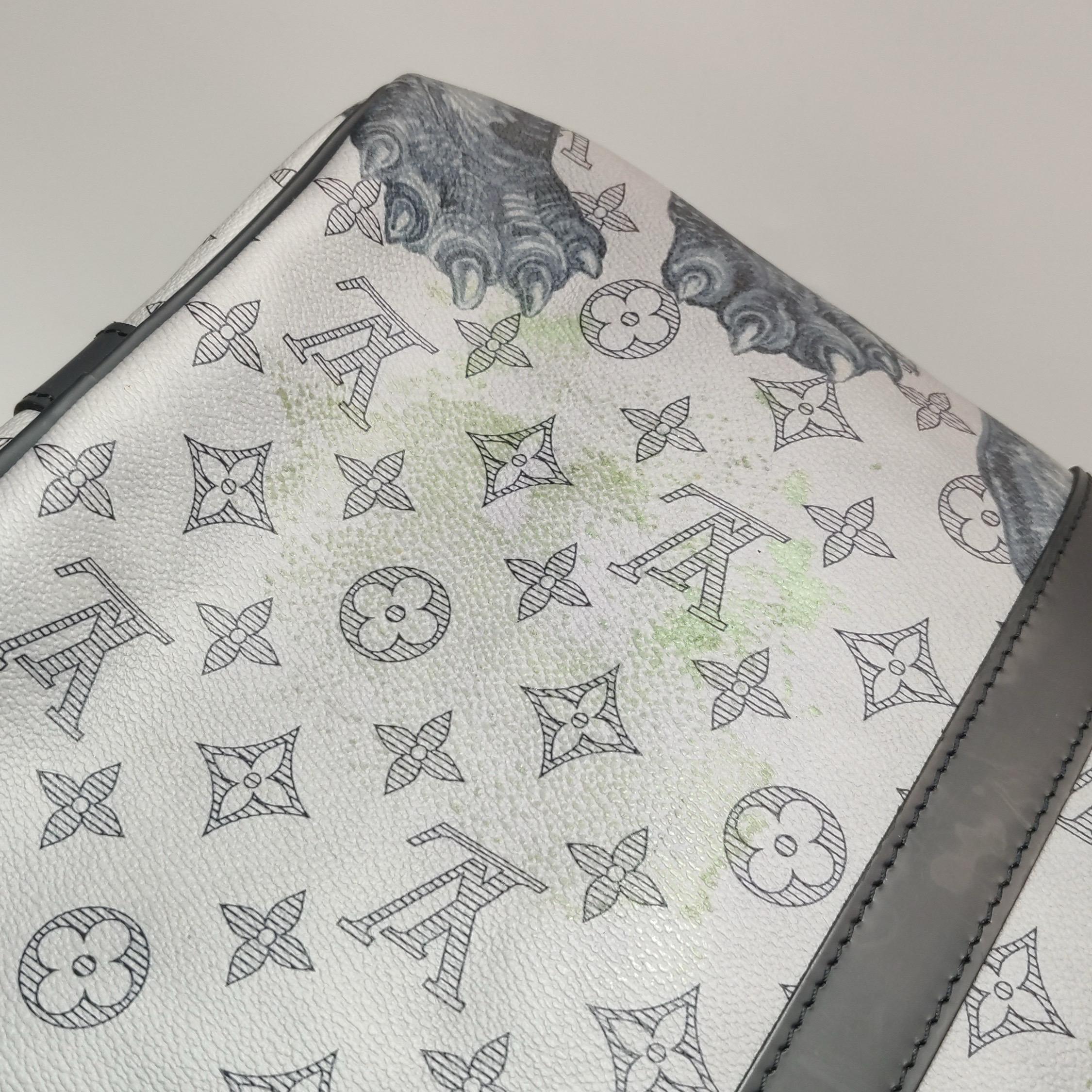 Louis Vuitton x Chapman Brothers Keepall 45 Bandouliere Leone Elefante in vendita 13