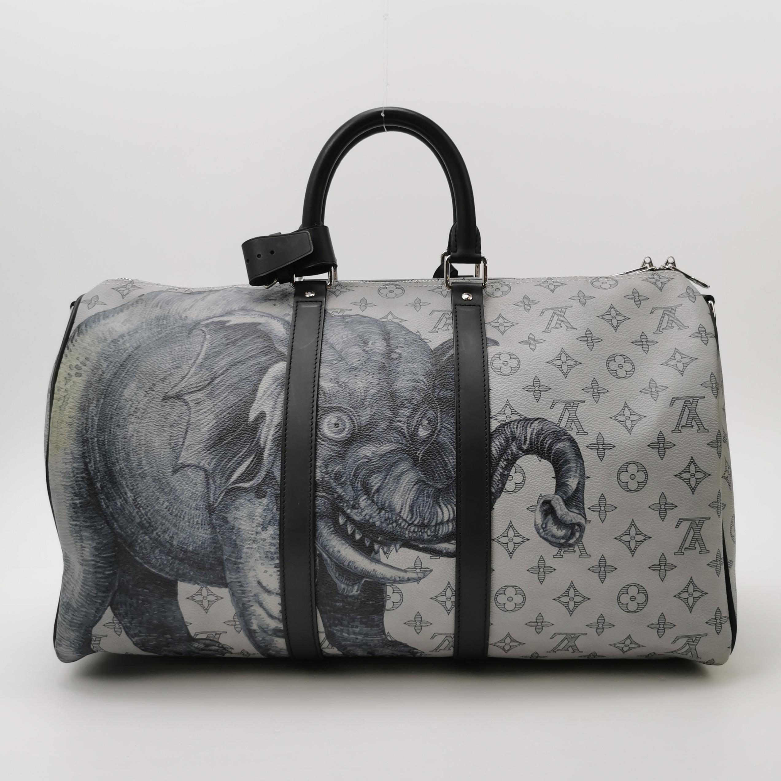 Donna Louis Vuitton x Chapman Brothers Keepall 45 Bandouliere Leone Elefante in vendita