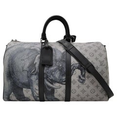 Louis Vuitton x Chapman Brothers Keepall 45 Bandouliere Lion Elephant
