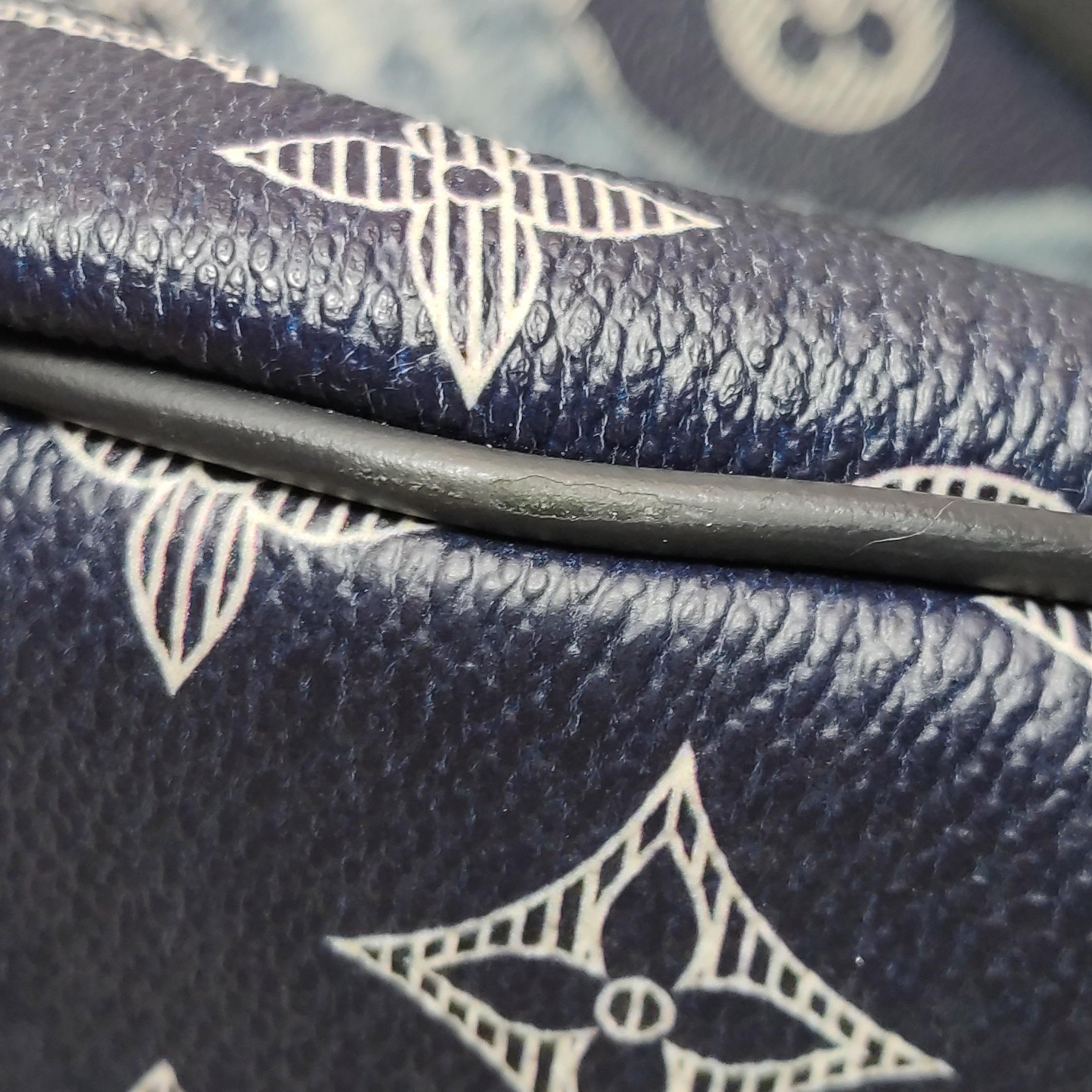 Louis Vuitton x Chapman Brothers Keepall 45 Bandouliere Lion Navy en vente 3