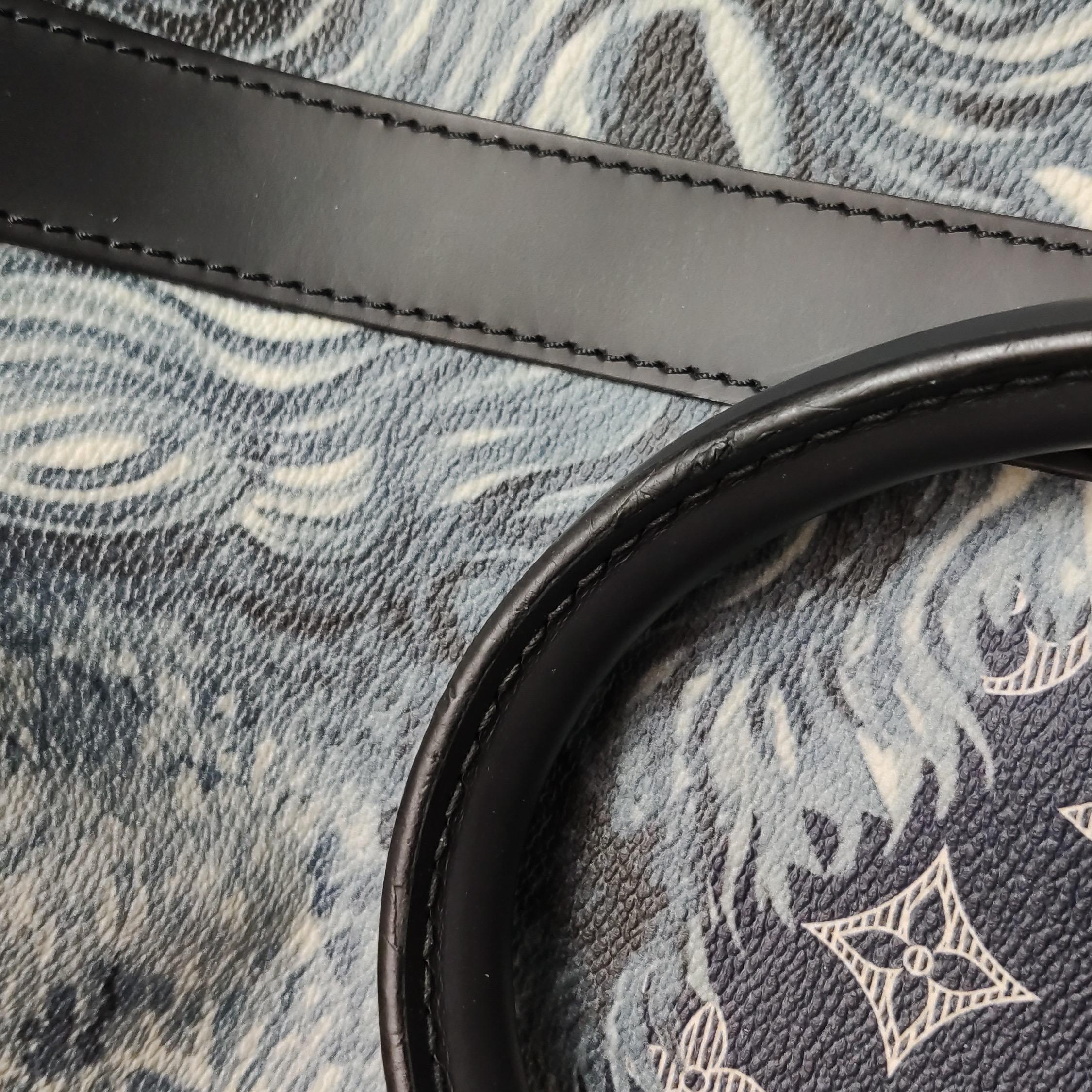 Louis Vuitton x Chapman Brothers Keepall 55 Bandouliere Lion Navy For Sale 11