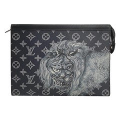Louis Vuitton x Chapman Brothers Pochette Voyage Medium Lion Navy Louis Vuitton x Chapman Brothers Pochette Voyage Medium Lion Navy