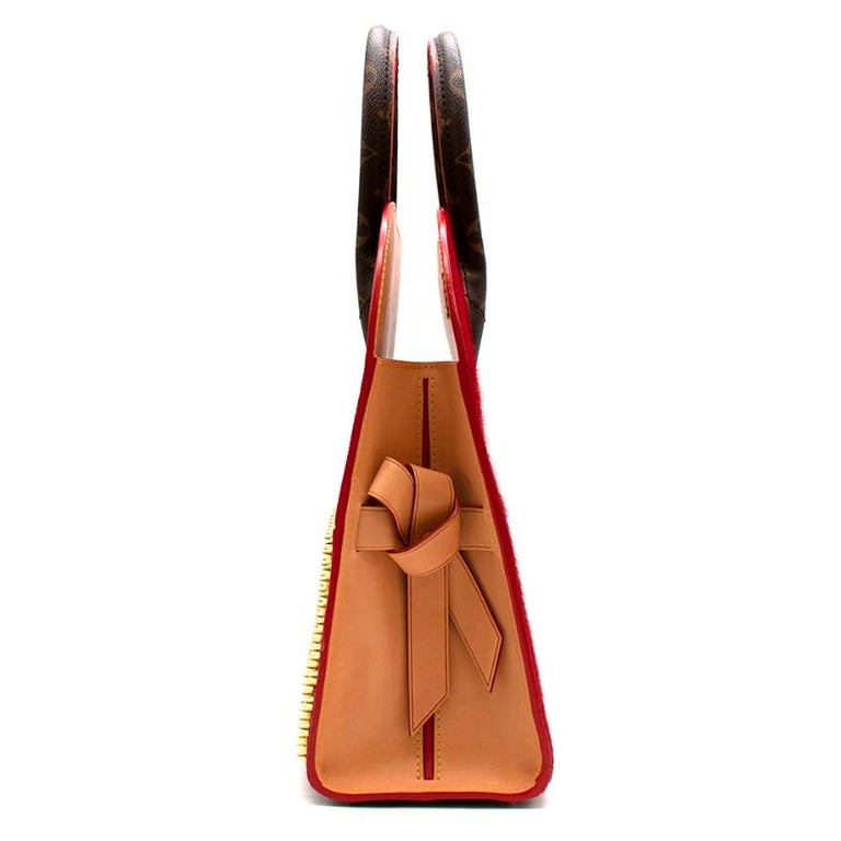 Louis Vuitton x Christian Louboutin Iconoclast Tote Monogram Brown/Red in  Calf Hair/Toile Canvas/Vachetta with Brass - MX