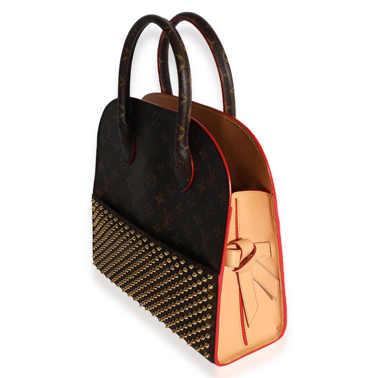 Louis Vuitton x Christian Louboutin Celebrating Monogram Iconoclasts Spike Tote In Excellent Condition In New York, NY