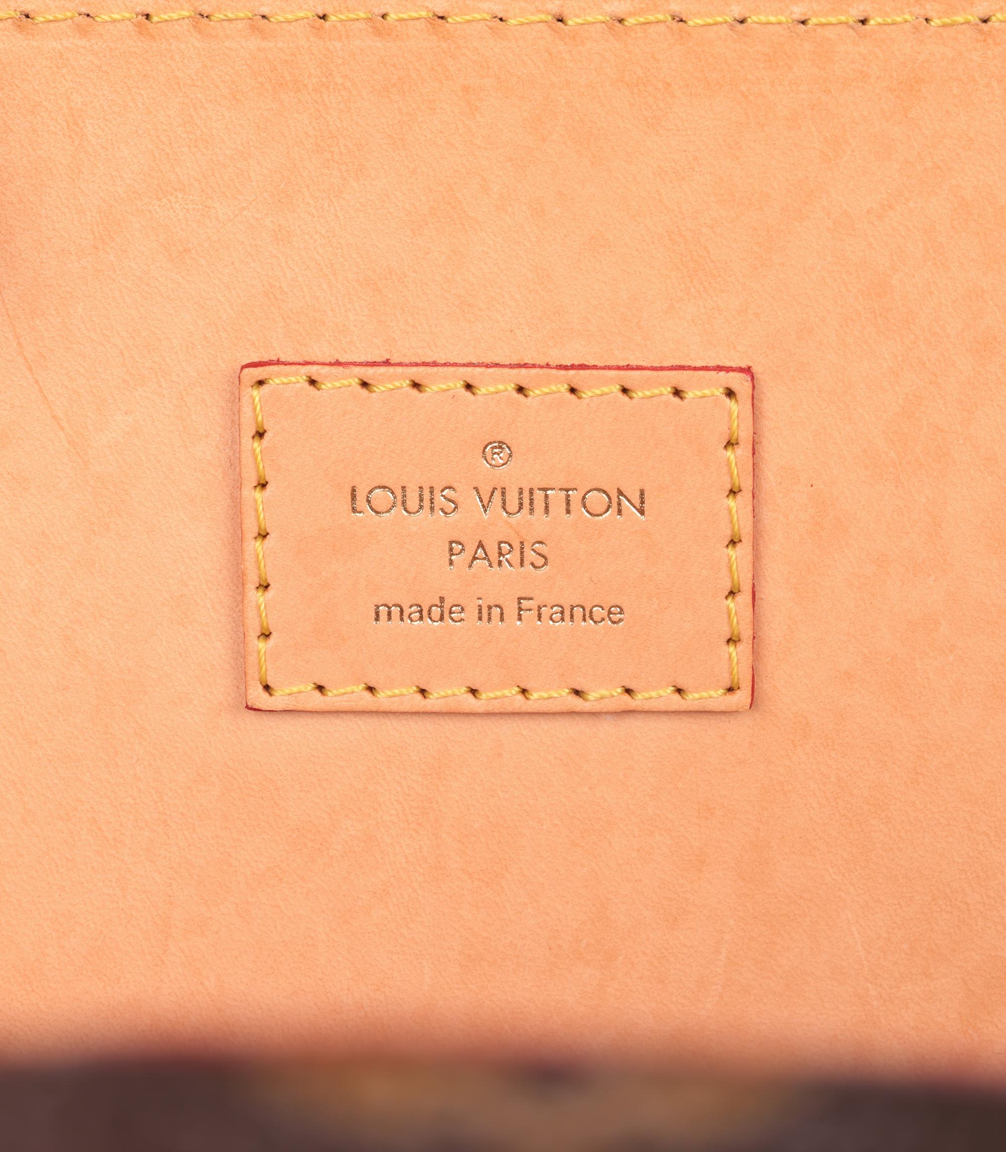 Louis Vuitton x Christian Louboutin Tote Iconoclast in Monogram e pelle di pony rossa in vendita 4