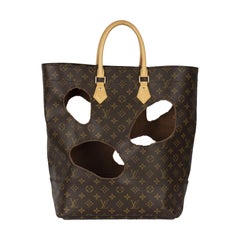 Louis Vuitton x Comme des Garçons Burned Holes Monogram Tote bag- '10s