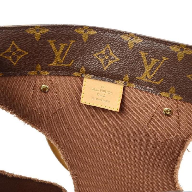Women's LOUIS VUITTON x Comme Des Garçons Monogram Brown Holes Gold Hardware Tote Bag