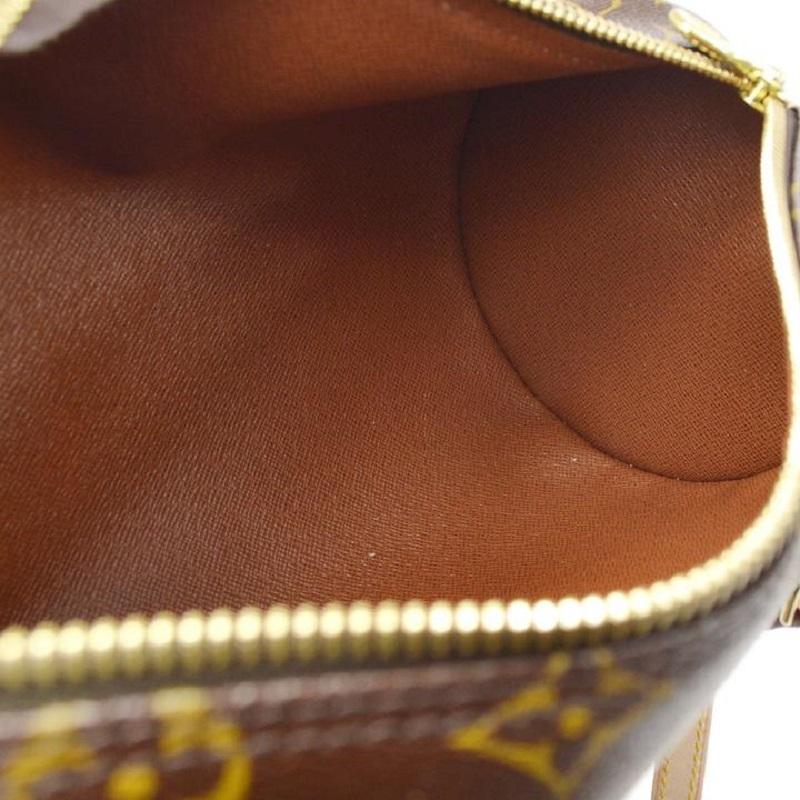 LOUIS VUITTON x Comme Des Garçons Monogram Papillon Gold Top Handle Satchel Bag In Good Condition In Chicago, IL