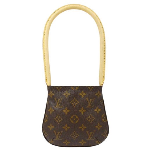 LOUIS VUITTON NEW Monogram Canvas Loop Gold Chain Small Evening Shoulder Bag  For Sale at 1stDibs