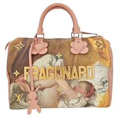 Louis Vuitton x Fornasetti Capucines BB aus Kalbsleder mit Architekturmuster, schwarz-weiß