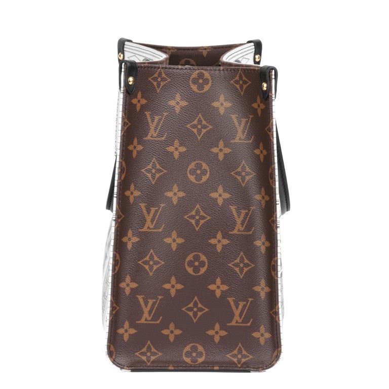LOUIS VUITTON x Fornasetti Brown Monogram Coated Canvas & Black Calfskin Leather In Excellent Condition For Sale In Bishop's Stortford, Hertfordshire
