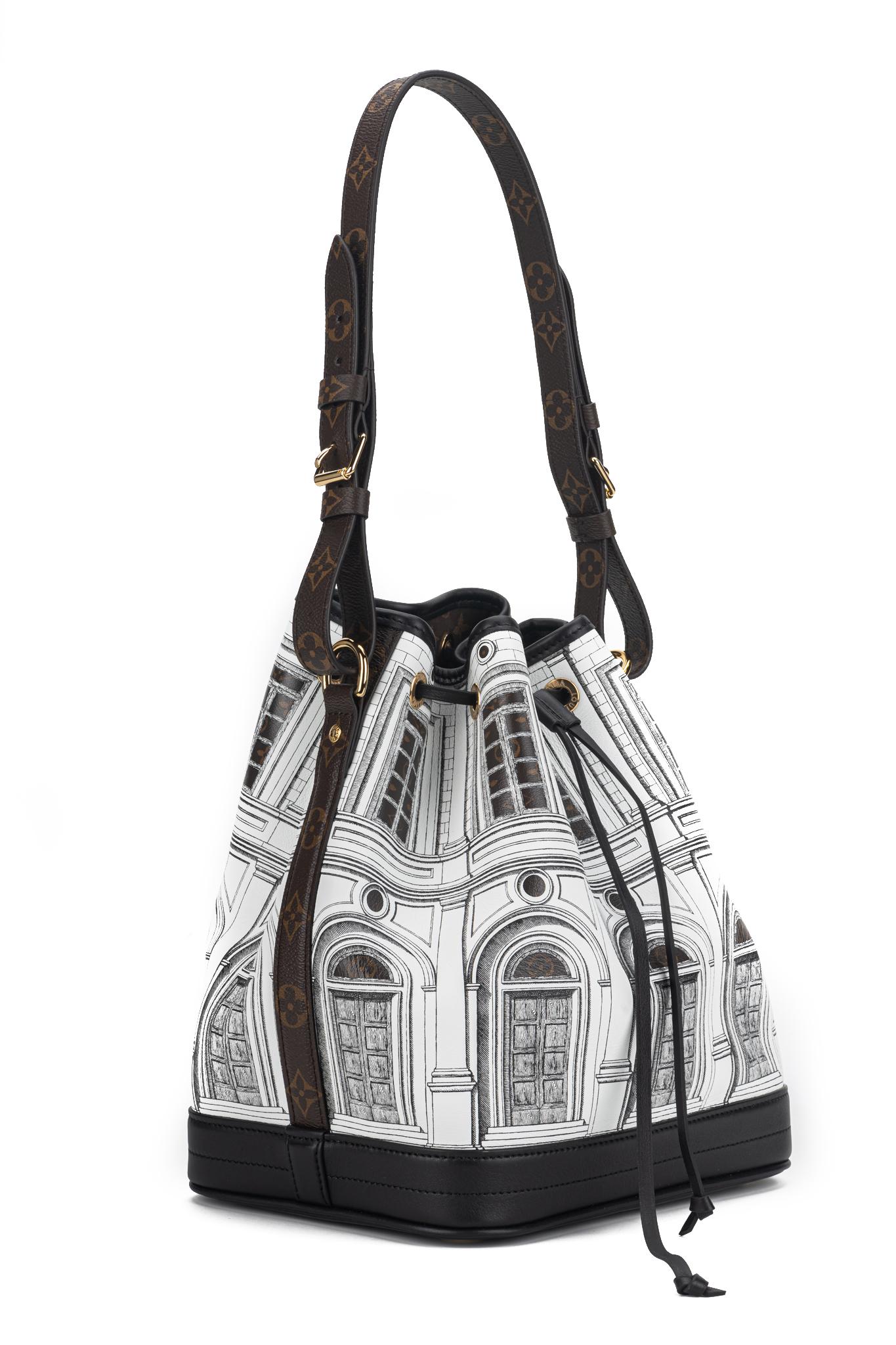 Louis Vuitton x Fornasetti Bucket Bag NIB In New Condition For Sale In West Hollywood, CA